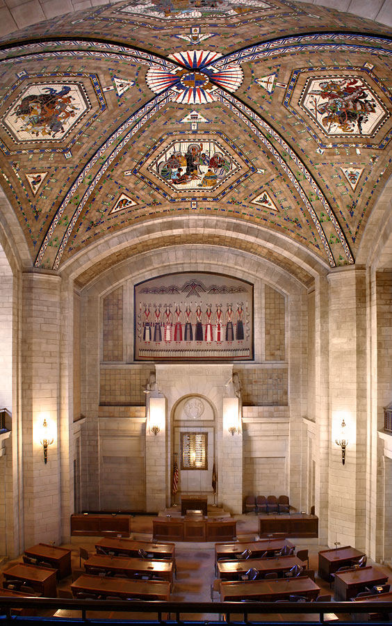 Senate Chamber (Warren Chamber) ceiling     