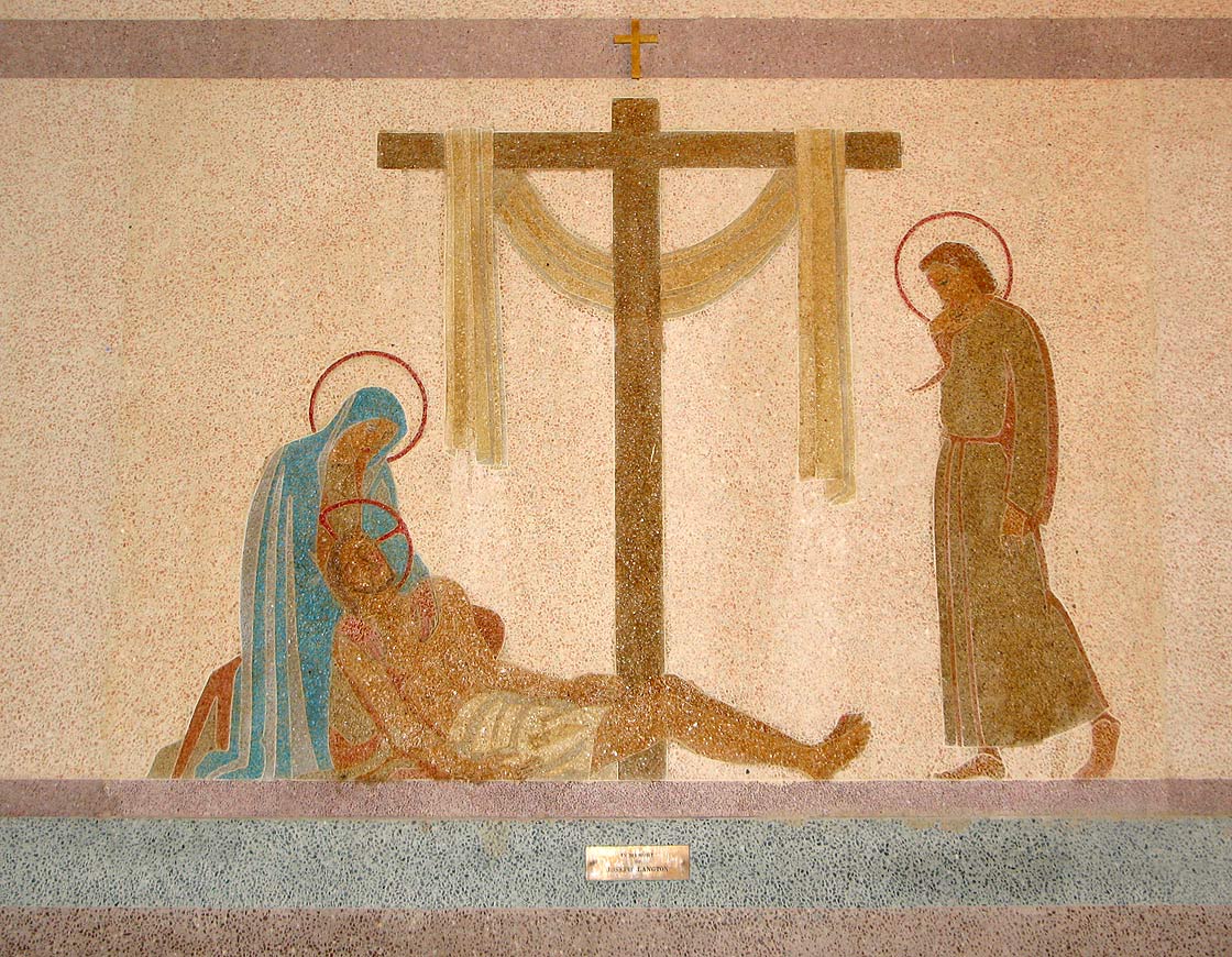 Jesus is taken down from the cross