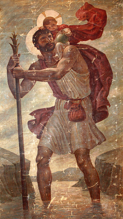 St. Christopher Carrying the Christ Child.
