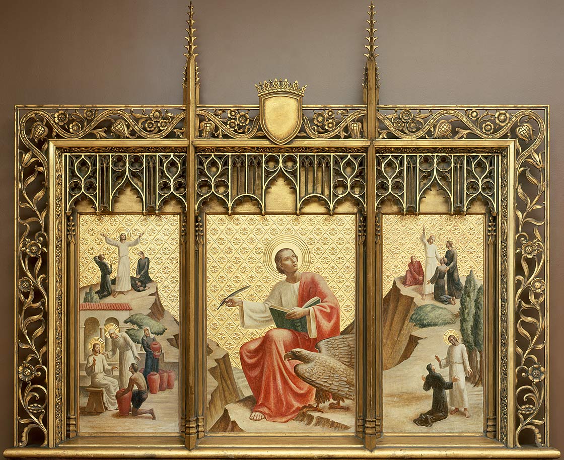 St. John the Evangelist altarpiece. Photograph by Joseph Rudinec